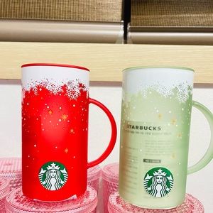 Starbucks Holiday Glass Cup
